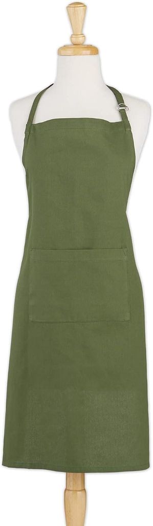Alltagstaugliche Basic-Kollektion Küche, Baumwolle, Salbei, Kochschürze