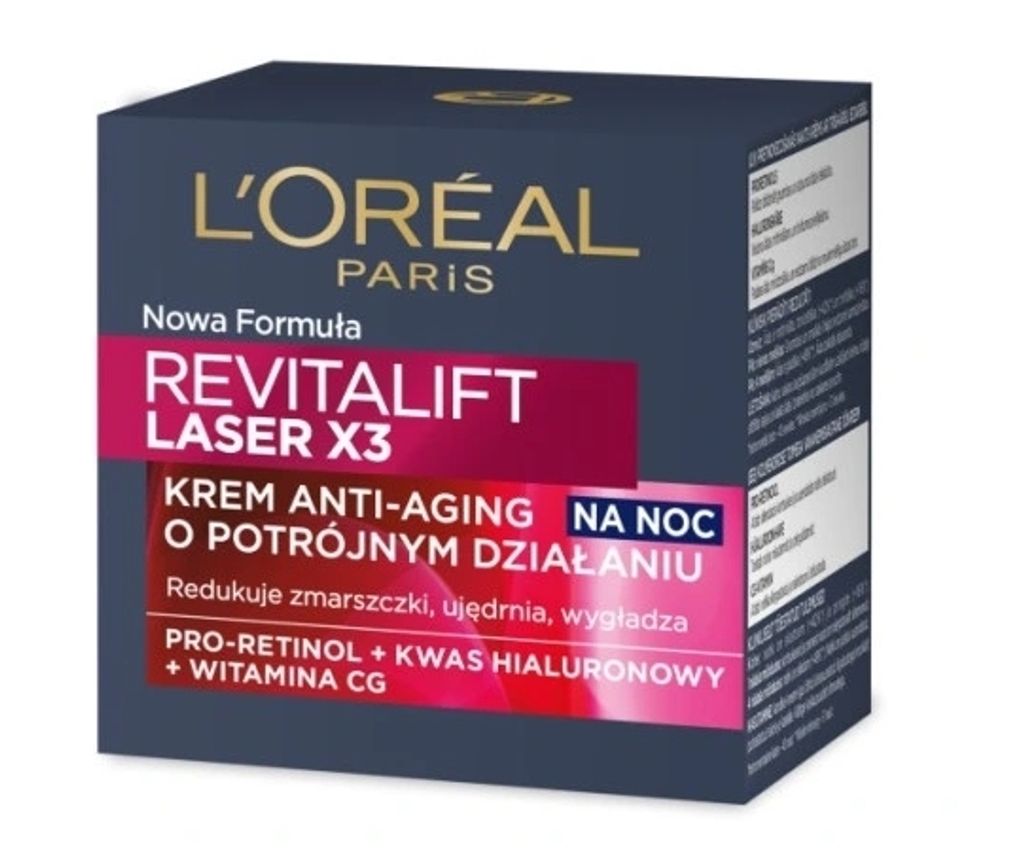 L'Oreal Paris Revitalift Laser X3 Noční Krém na Stárnutí 50 Obrázek produktu 