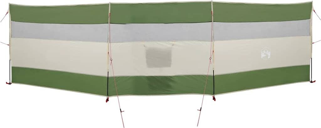 vidaXL Camping-Windschutz Grün 508x130 cm Wasserdicht