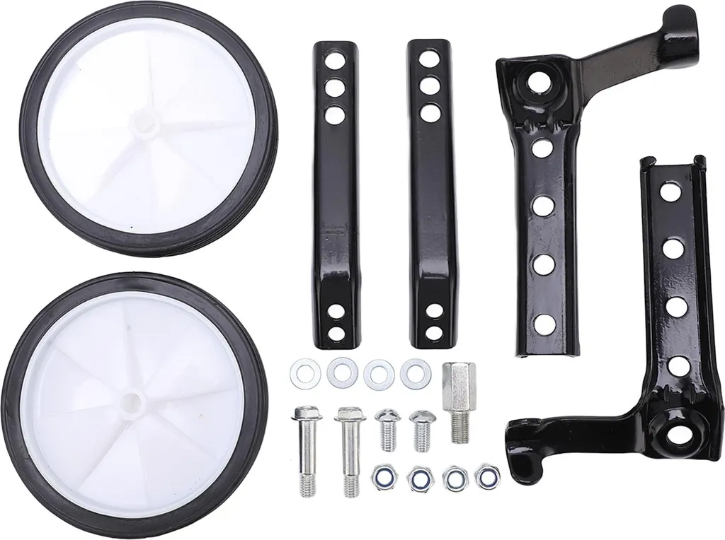 Roues d'apprentissage vélo enfant 18-24 pouces - Aide à l'équilibre noire