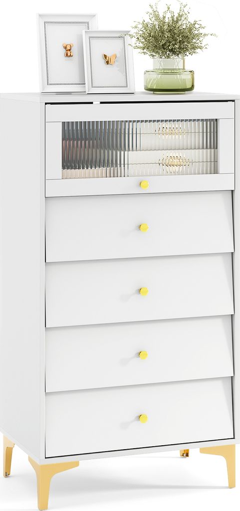 Komoda COSTWAY z 4 szufladami, nowoczesna szafka do Zdjęcie produktu 
