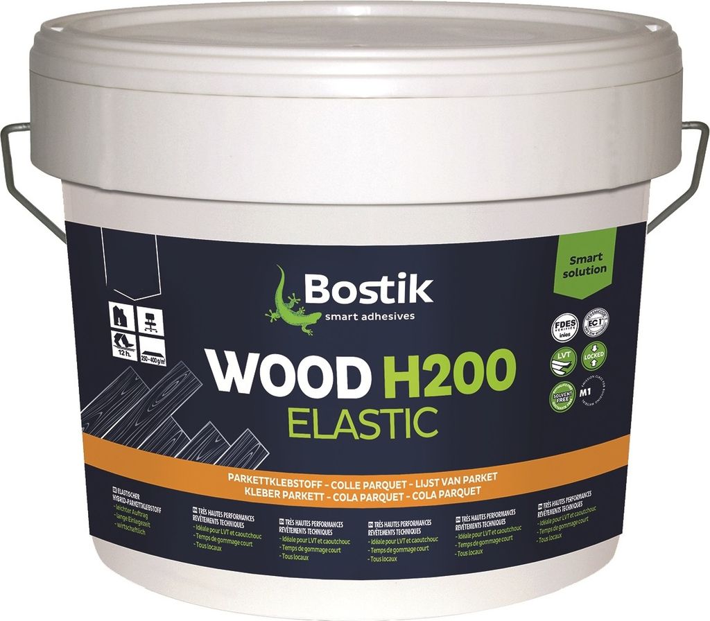Bostik Wood H200 Elastic Universal Parkett Kleber Klebstoff 17kg Eimer