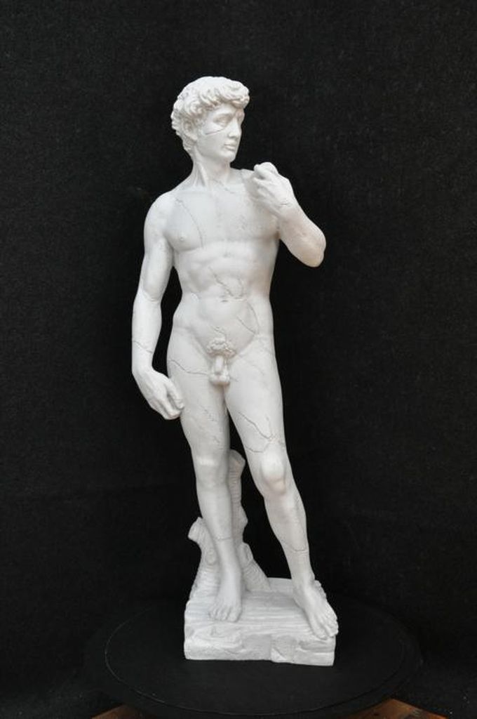 David Skulpturen Skulptur Statue Gartenfigur Figur Dekofigur Mann Garten 0347