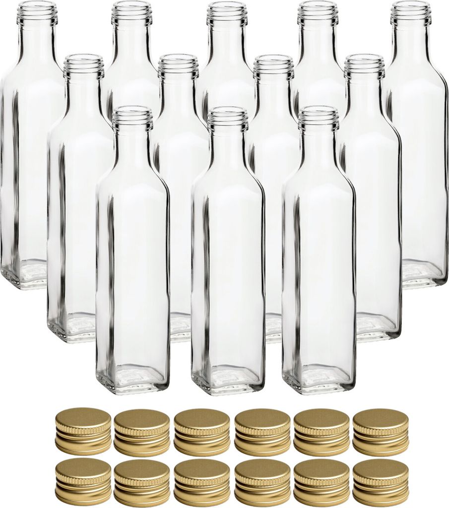 gouveo 12er Set Glasflasche 250 ml Maraska mit Produktbild 