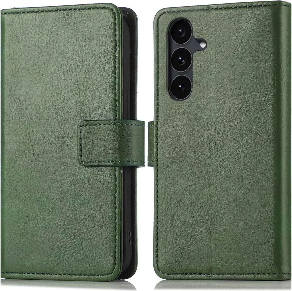 Cover Samsung S25 FE imoshion Luxe Verde | Libreria Anti-Urto Portacarte