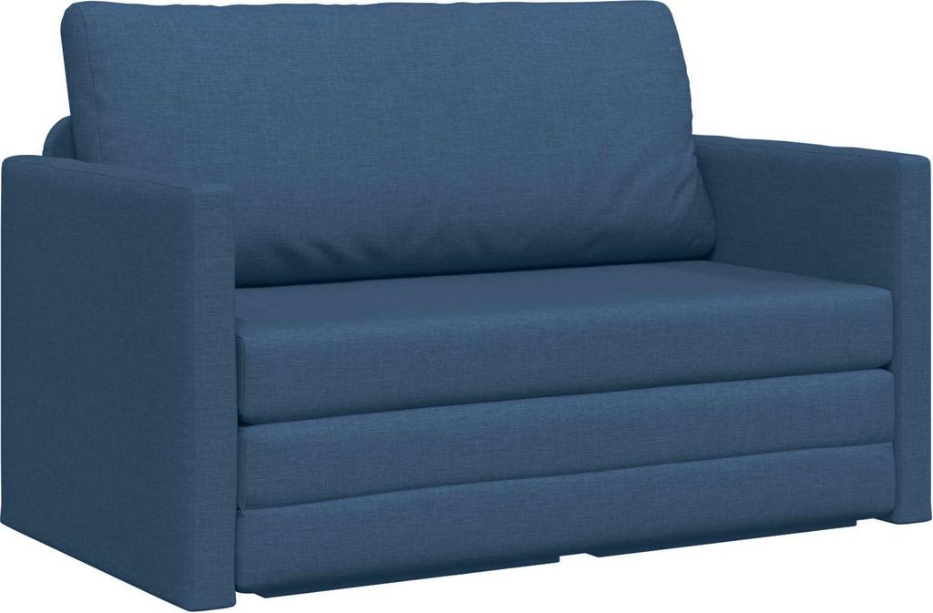vidaXL Schlafsofa 110cm Blau Stoff