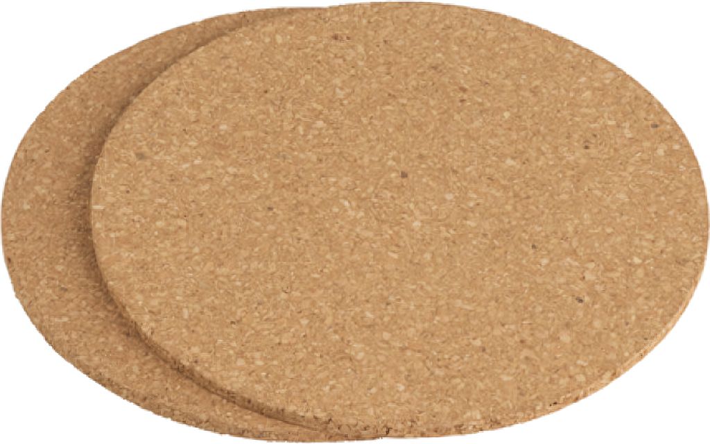 2X UNTERSETZER aus Kork Ø18cm Topfuntersetzer Pfannenuntersetzer Korkuntersetzer Glasuntersetzer Topfgitter Kochtopf Topf Pfannen Glas 35