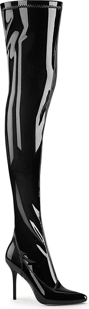 CLASSIQUE-3000 Damen Boots von Pleaser, Schwarz EU 42, US 12