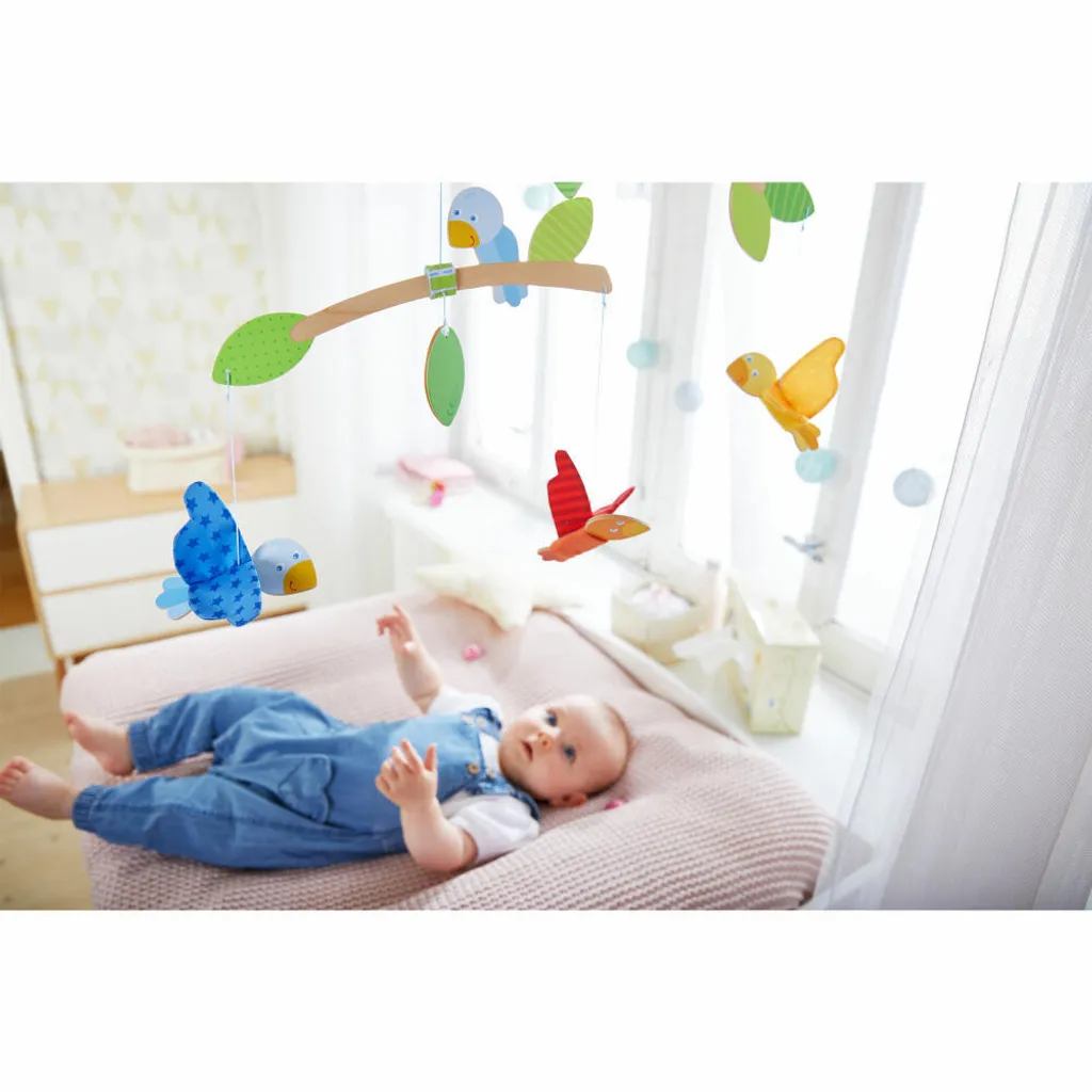 Mobile Bébé HABA Petits Oiseaux - Solution Apaisante pour Nuits Calmes - 5