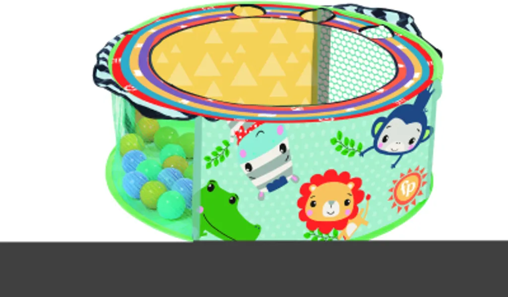 Parc rond avec balles Fisher-Price (25 pcs) pour l'éveil de bébé