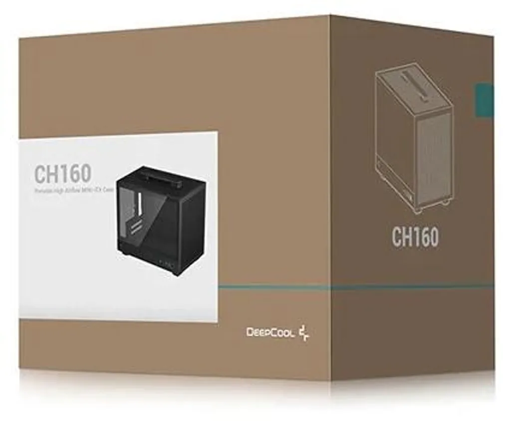 Boîtier PC Portable DeepCool CH160 - Idéal Setup Gaming Mini-ITX Noir - 11