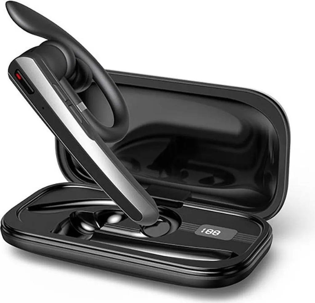 Oreillette Bluetooth pour Télétravail et Conduite avec Réduction Bruit