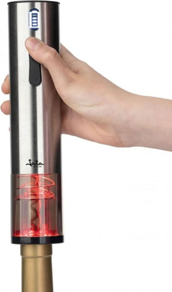 Jata HVIN2201 - Opener de Elektrischer Weinöffner, Korkenzieher de Edelstahl, Geeignet für jeden Stopfen, Autonomie de 70 Flaschen, Aufladen USB ...