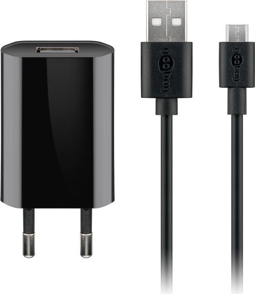 Goobay 44982 Ladegerät für Mobilgeräte Indoor Schwarz Produktbild 