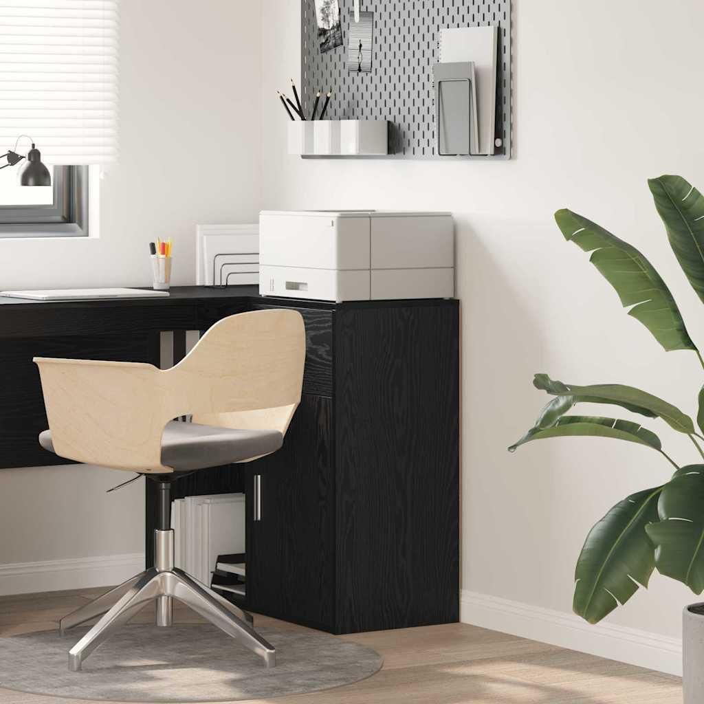 vidaXL Sideboard mit Schubladen Schwarz Eichen-Optik 38 x 34 x 75 cm