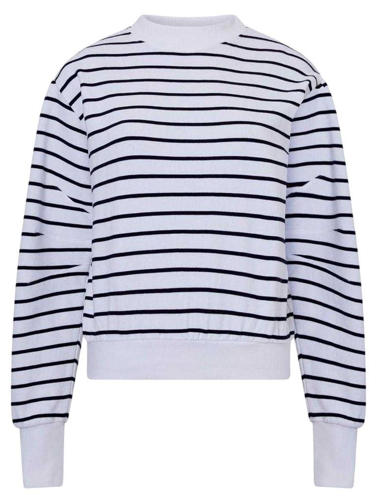 French Connection - "Sunday" Sweatshirt für Damen, gerippt, Puffärmel GT18492 (42 DE) (Weiß)