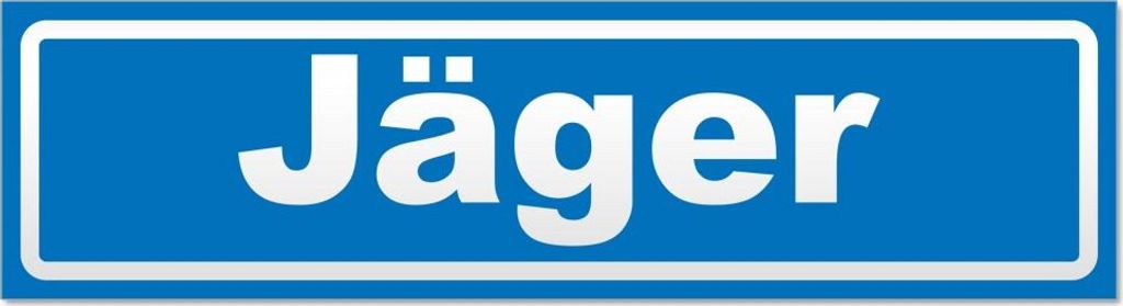 Jäger invertiert Magnetschild Schild magnetisch