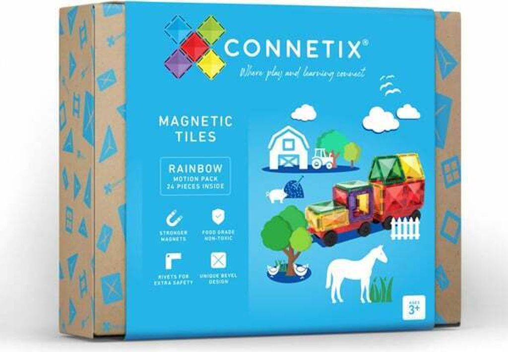 Magnetic Tiles Magnetická stavebnica 24 kusov autíčok Obrázok produktu 2