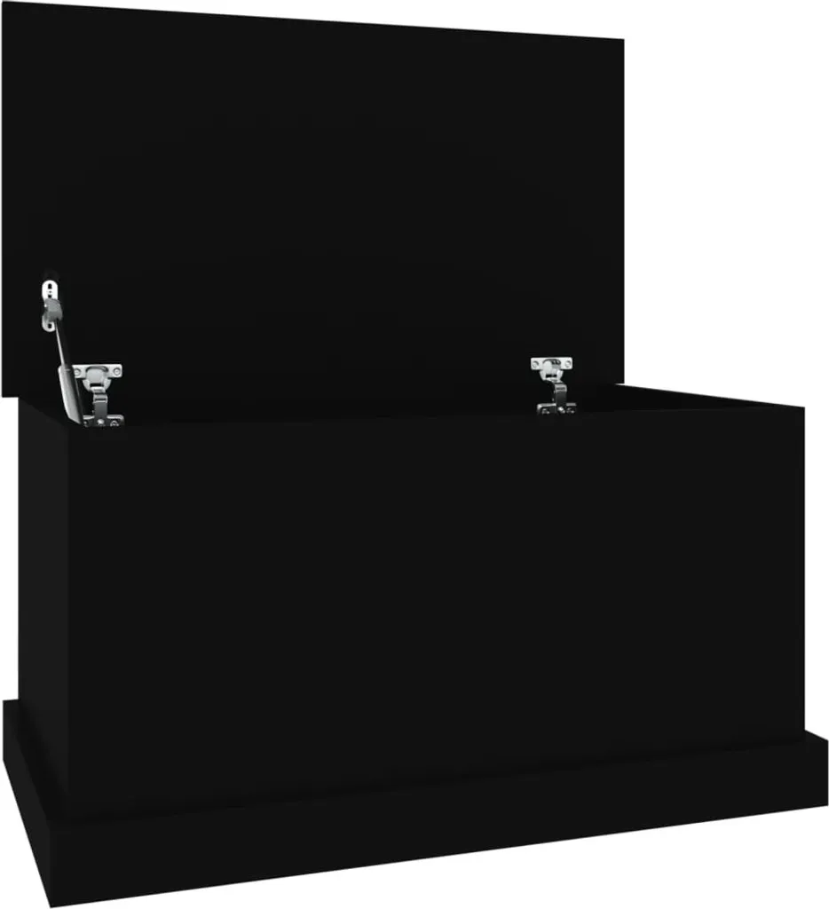 Panca Contenitore Nera Design Minimal 70x40x38 - Arredo Casa