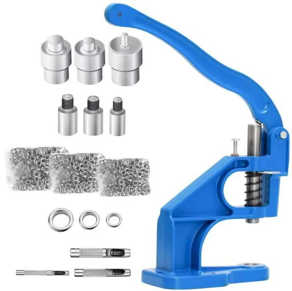 Machine à poser les œillets en kit complet avec 1500 unités et 3 matrices - 4