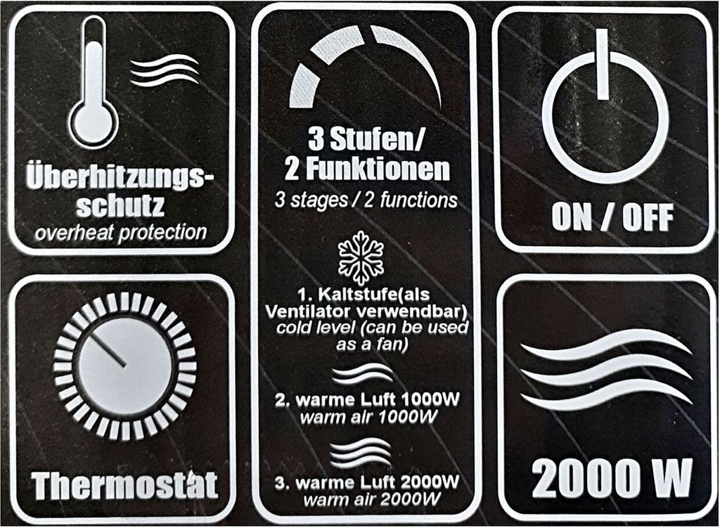 Ohřívač s ventilátorem LEX Rychlý ohřívač s funkcí Obrázek produktu 3