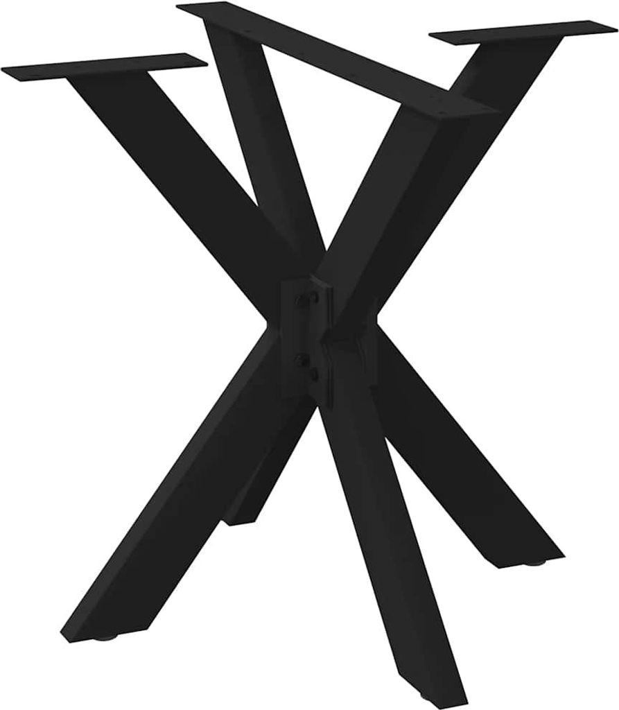 "2025"cloris Esstischbein in Spinnenform Schwarz 85x85x(72-73) cm Stahl,Tischbeine CHY36746