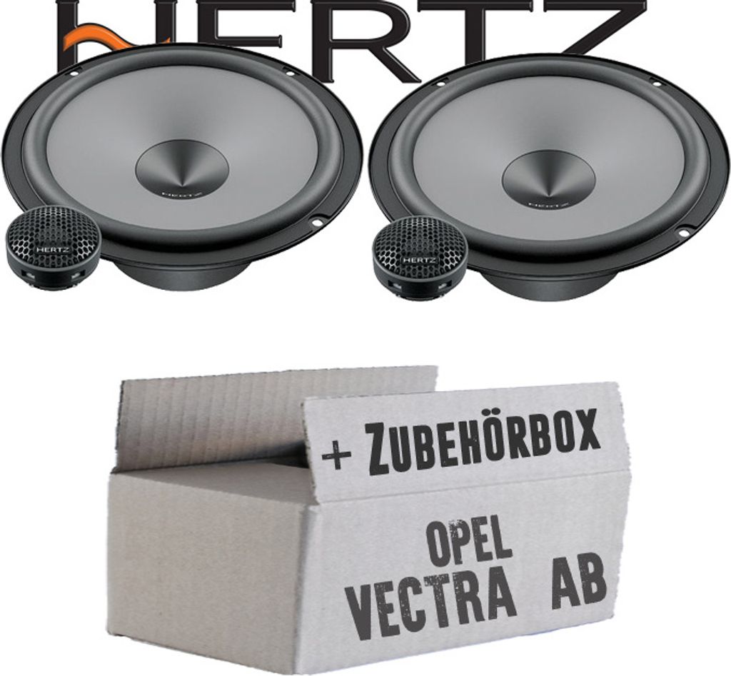 Hertz K 165 - KIT - 16,5cm Lautsprecher Komposystem - Einbauset passend für Lautsprechereinbauset 16,5cm für Opel Vectra A + B - justSOUND
