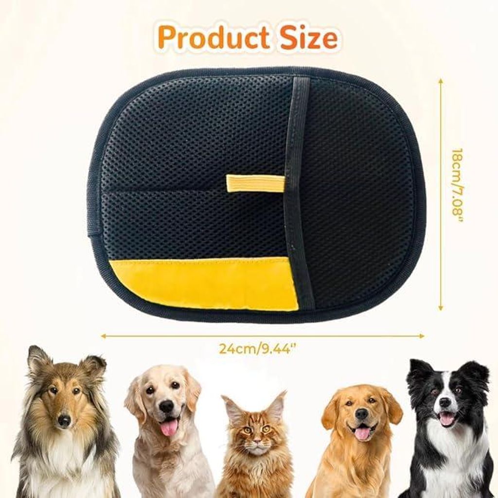 Katzenhaare Bürste Tierhaarentferner Handschuh 3-in-1 - Für Hunde- Und Katzenhaare Tierhaarentferner Set