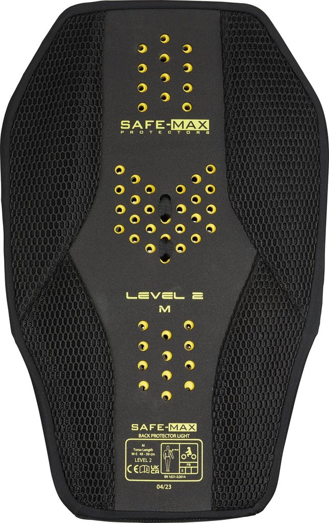 Safe Max Rückenprotektor Light - Flexibel, Leicht, Belüftet für POLO