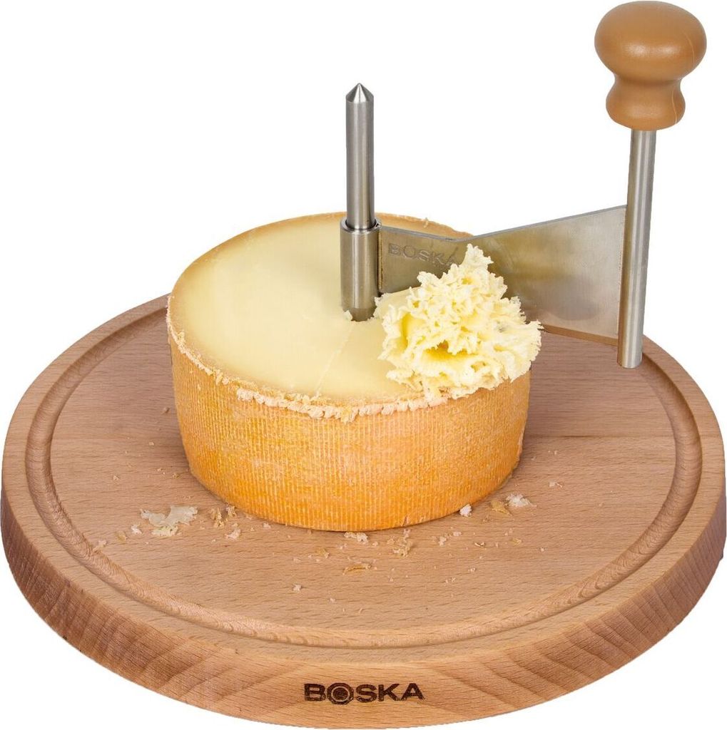Boska Käseschaber Amigo / Für Tète de Moine-Käse / 3-teilig / 222 x 222 x 143 mm