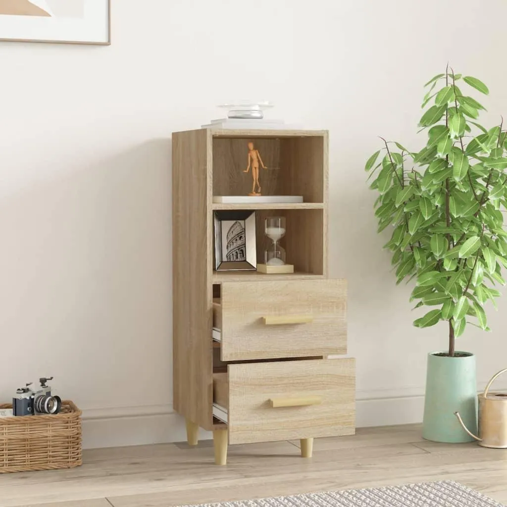 Mobiletto Stretto vidaXL Rovere Sonoma 34,5cm | Credenza Moderna 90cm