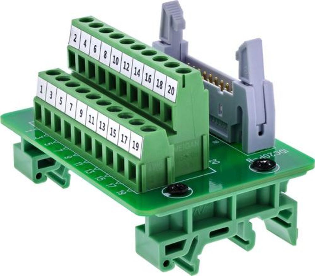 InLine IDC-Stecker 20-polig, für Klemmleiste, 10-polig, auf Leiterplatte