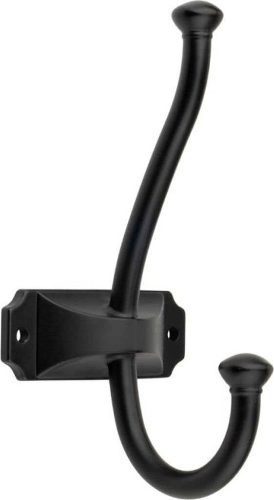 Garderobenhaken Oris Kleiderhaken Schwarz matt Wandhaken Garderobe