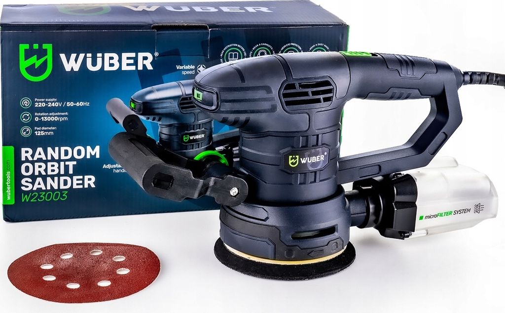 SZLIFIERKA MIMOŚRODOWA OSCYLACYJNA ELEKTRYCZNA 125mm 1300W Zdjęcie produktu 