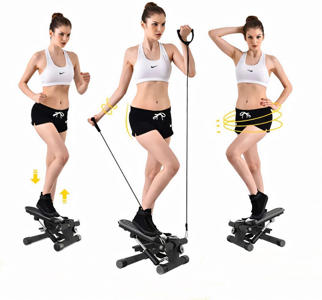 Výškově nastavitelný domácí fitness stepper s LCD Obrázek produktu 12