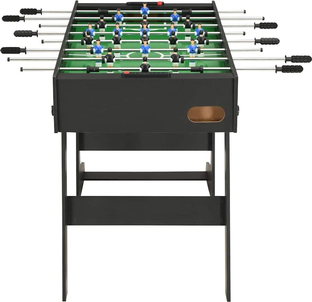 vidaXL Skládací stolní fotbal 121 x 61 x 80 cm černý Obrázek produktu 2