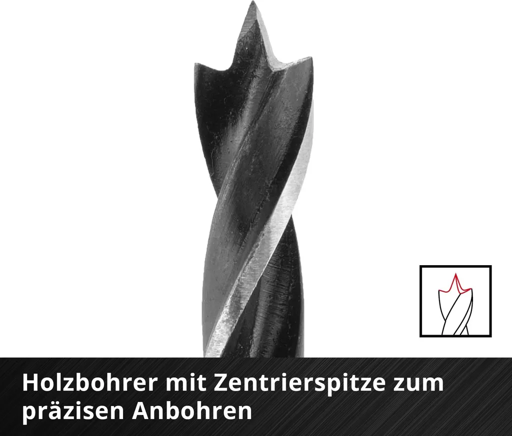 Coffret de perçage bois Einhell 16 pièces pour perceuses et visseuses - 6