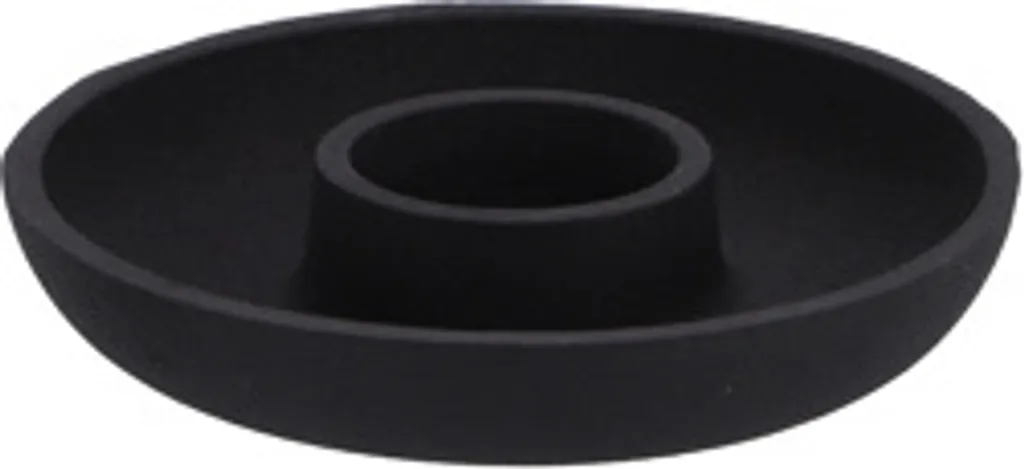 Chandelier design en métal noir 13,5cm - Support bougie carré lot de 2