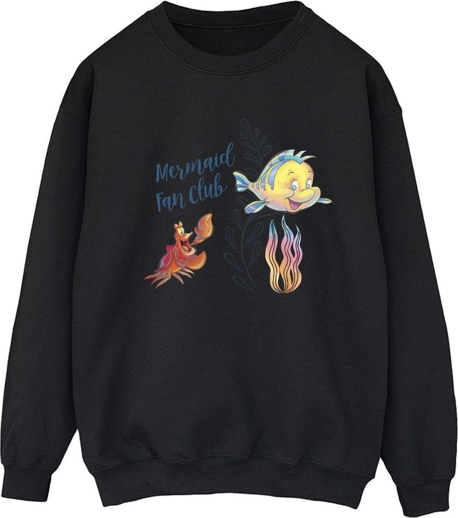Disney - "The Little Mermaid Club" Sweatshirt für Damen BI23380 (S) (Schwarz)