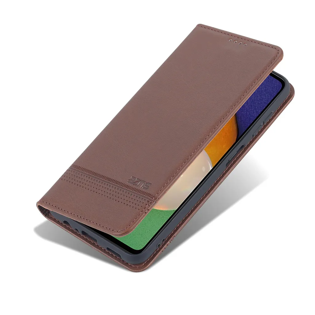Cover Portafoglio Con Supporto Per Galaxy A13 5G - Custodia Flip In Pelle PU Con Slot Per Carte E Chiusura Magnetica - Nero