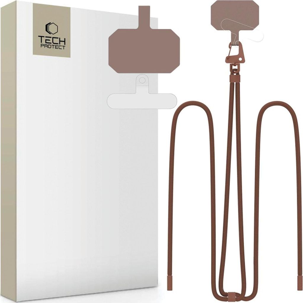 Tech-Protect C5S Rope Crossbody Strap Chocolate Brown Image du produit 