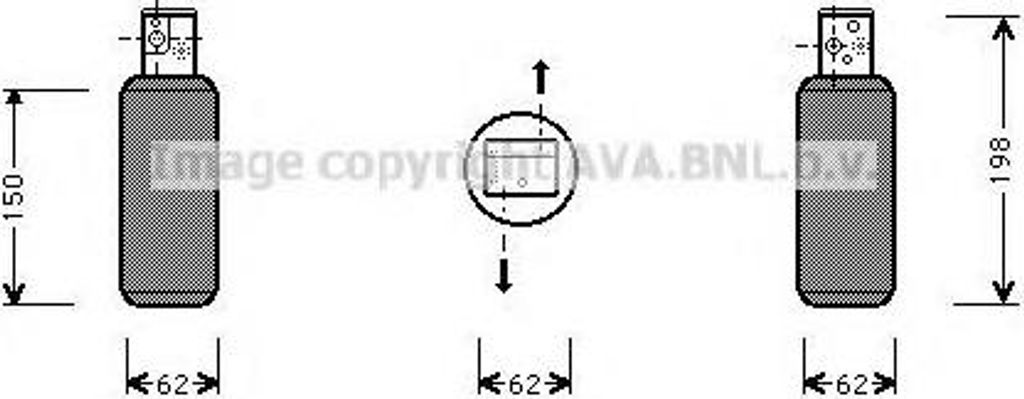 PRASCO Klimatrockner SBD044 für SAAB 9-5 Kombi (YS3E) Aluminium