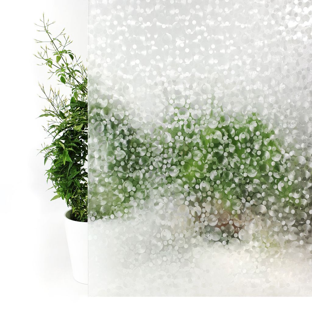 Fensterfolie Selbstklebend 90x50 cm - Perle - Milchglasfolie selbstklebend mit UV-Schutz - Sichtschutzfolie Fenster ideal für dekorativen Sichtsch...