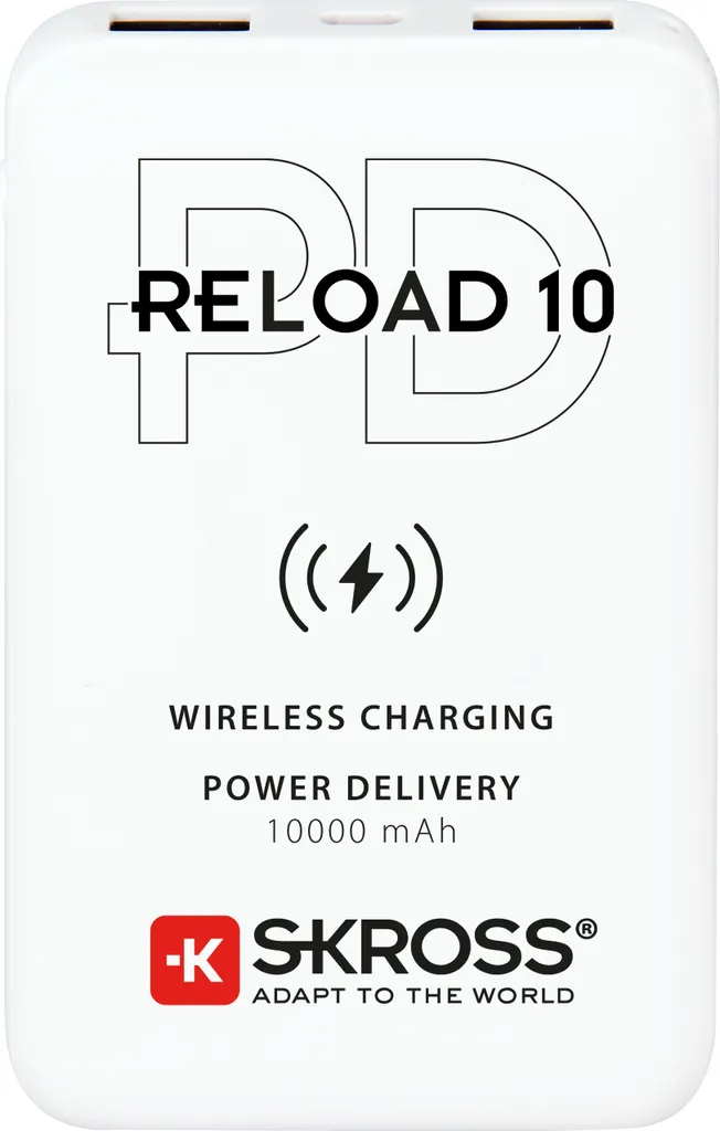 Reload 10 Banque de Puissance 10000mAh Qi Sans Fil et Charge Rapide PD