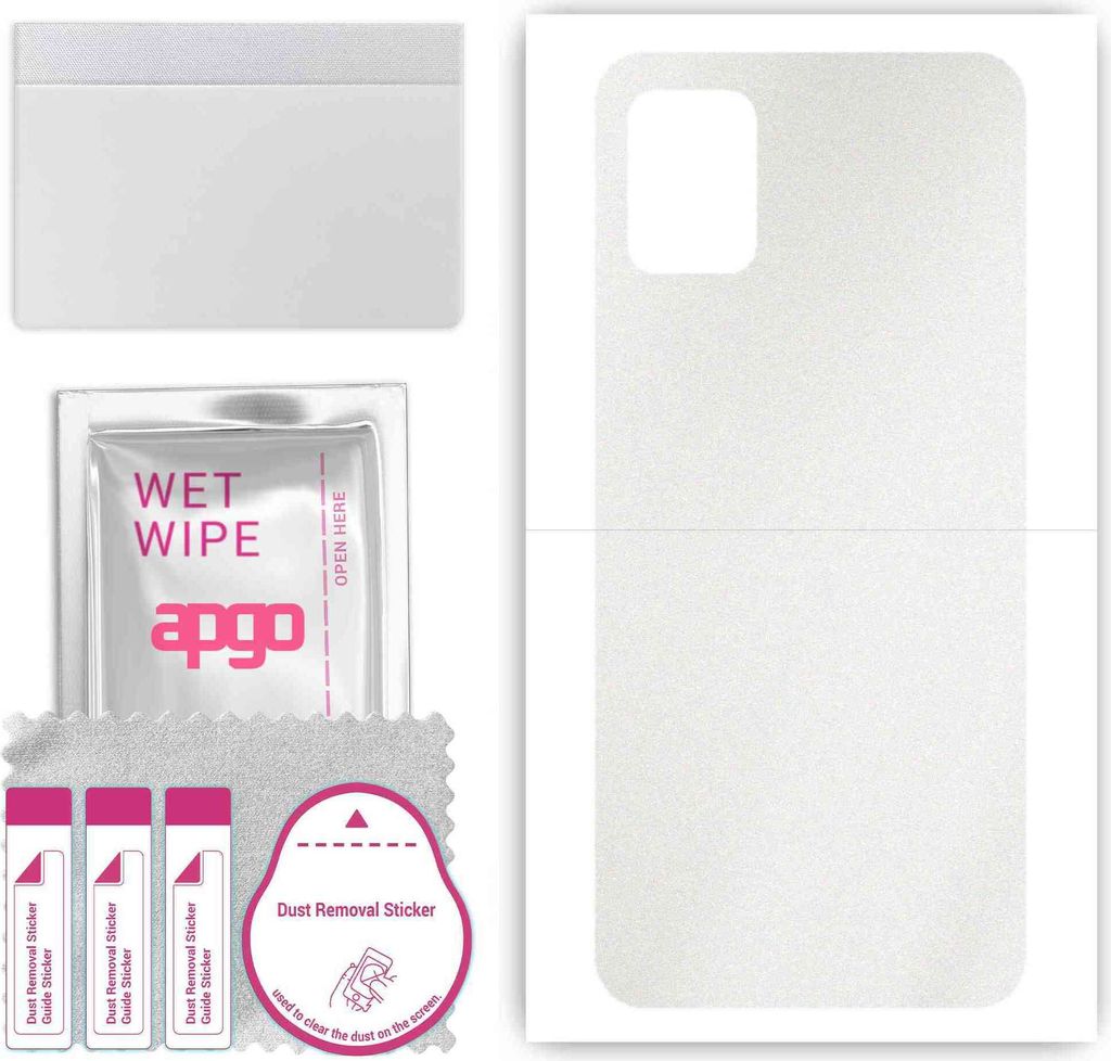 apgo Rückseite Schutzfolie, Skin, kompatibel mit Samsung Galaxy A31, Hinten Displayschutzfolie aus Vinylfolie, kratzfest, einfache Montage - Matt ...