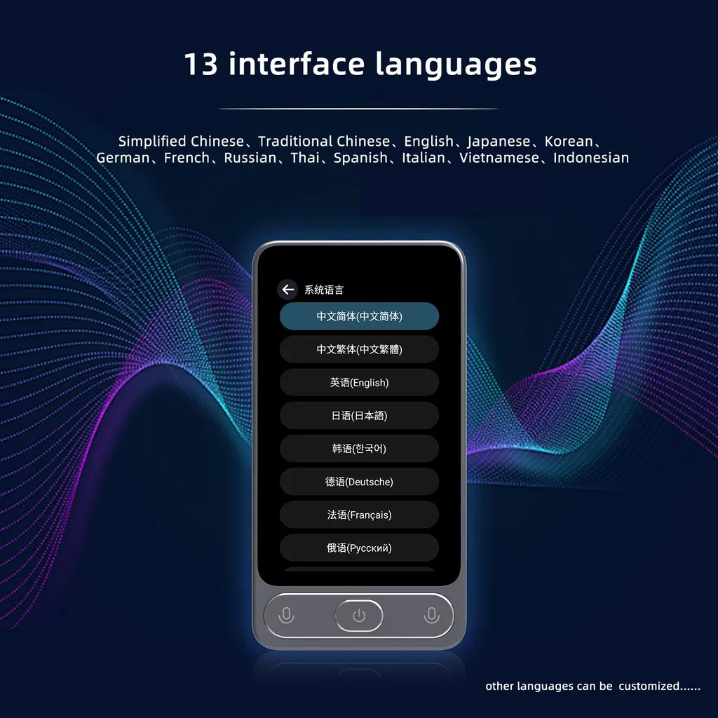 Interprète numérique de poche pour traduction simultanée 142 langues - 12
