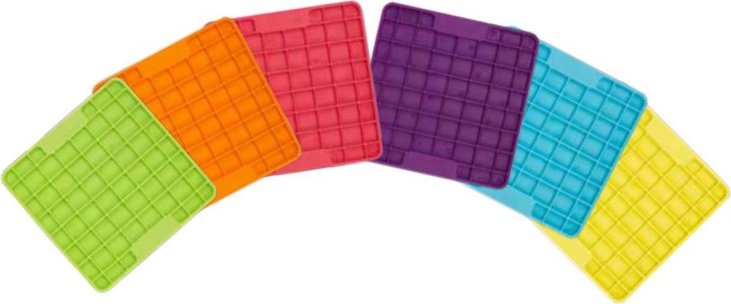 LickiMat Mini Playdate Leckmatte Hund 15 x 15 cm, Farbe:türkis
