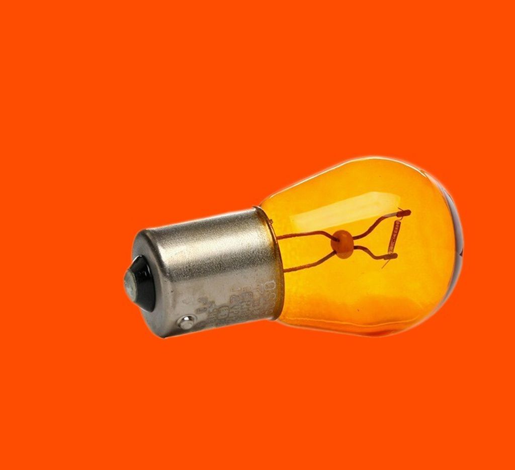 orange Osram Blinkerlampe PY21W BAU15s 7507 Produktbild 