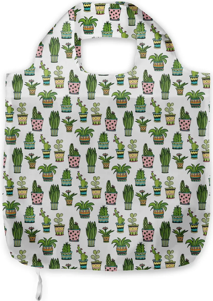 Borsa Spesa Lavabile ABAKUHAUS - Shopper Tessuto Cactus per Famiglie