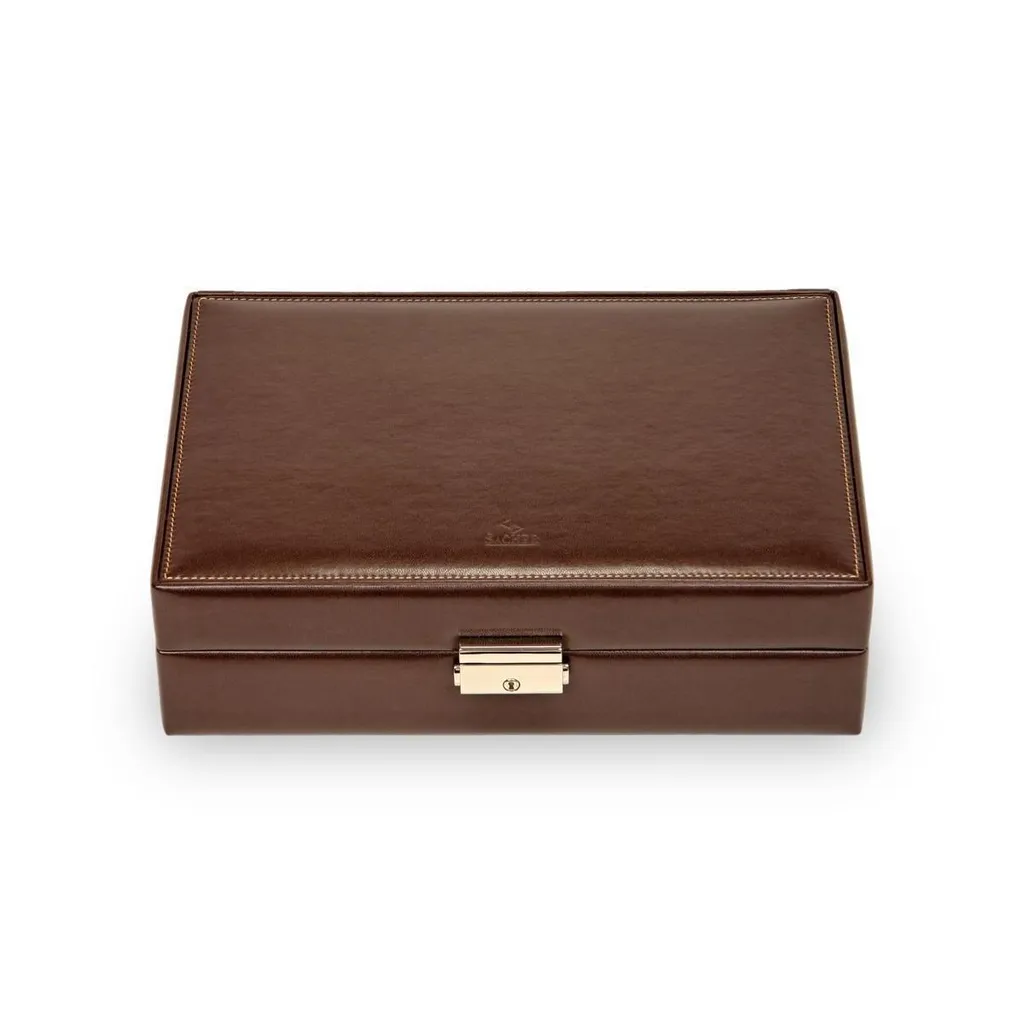 Boîte à Montres 12 Emplacements Sacher New Classic Coloris Mocca Chic